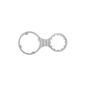 Llave doble para vaso contenedor de filtros y portamembranas